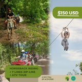Combo total: tour en caballo, tirolesa y ATV en un día cerca de Puerto Vallarta, $150 USD