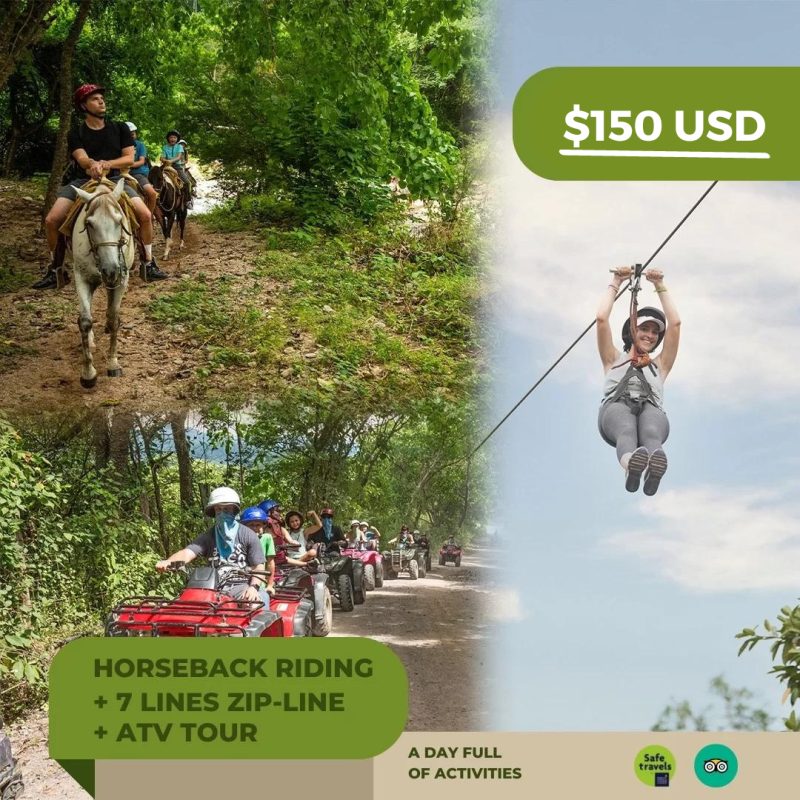 Horseback Riding + Zipline + ATV Tour