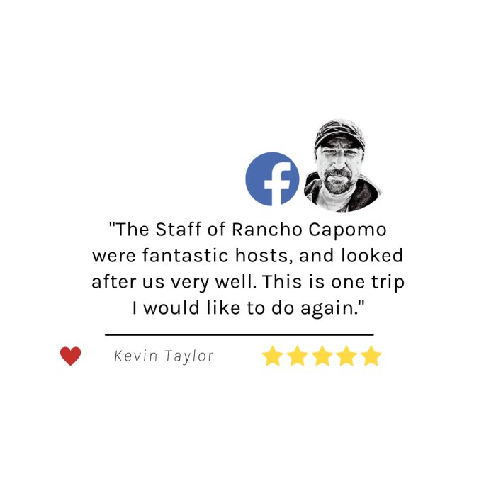 Google review of Rancho Capomo Tours #5